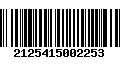 Código de Barras 2125415002253