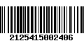 Código de Barras 2125415002406