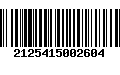 Código de Barras 2125415002604