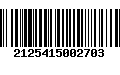 Código de Barras 2125415002703