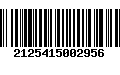 Código de Barras 2125415002956