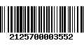 Código de Barras 2125700003552