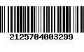 Código de Barras 2125704003299