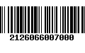 Código de Barras 2126066007000