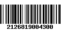 Código de Barras 2126819004300