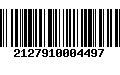 Código de Barras 2127910004497