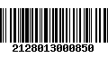 Código de Barras 2128013000850