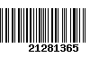 Código de Barras 21281365