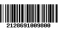 Código de Barras 2128691009800