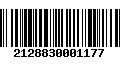 Código de Barras 2128830001177