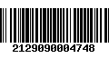 Código de Barras 2129090004748