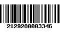 Código de Barras 2129280003346