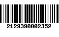 Código de Barras 2129390002352