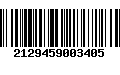 Código de Barras 2129459003405