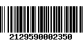 Código de Barras 2129590002350