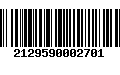 Código de Barras 2129590002701