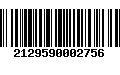 Código de Barras 2129590002756