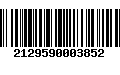 Código de Barras 2129590003852