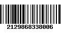 Código de Barras 2129868338006