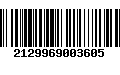 Código de Barras 2129969003605