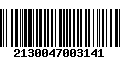 Código de Barras 2130047003141