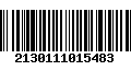 Código de Barras 2130111015483