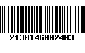 Código de Barras 2130146002403