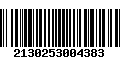 Código de Barras 2130253004383