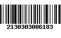 Código de Barras 2130303006183