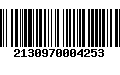 Código de Barras 2130970004253