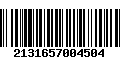 Código de Barras 2131657004504