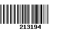 Código de Barras 213194