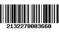 Código de Barras 2132270003660