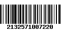 Código de Barras 2132571007220