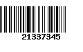 Código de Barras 21337345