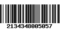 Código de Barras 2134348005057