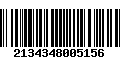 Código de Barras 2134348005156