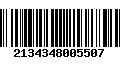 Código de Barras 2134348005507