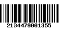 Código de Barras 2134479001355