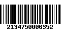 Código de Barras 2134750006352