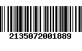 Código de Barras 2135072001889