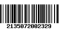 Código de Barras 2135072002329