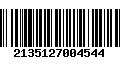 Código de Barras 2135127004544