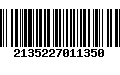 Código de Barras 2135227011350