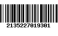 Código de Barras 2135227019301