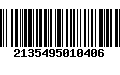 Código de Barras 2135495010406