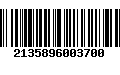 Código de Barras 2135896003700