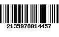 Código de Barras 2135978014457