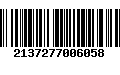 Código de Barras 2137277006058