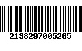 Código de Barras 2138297005205